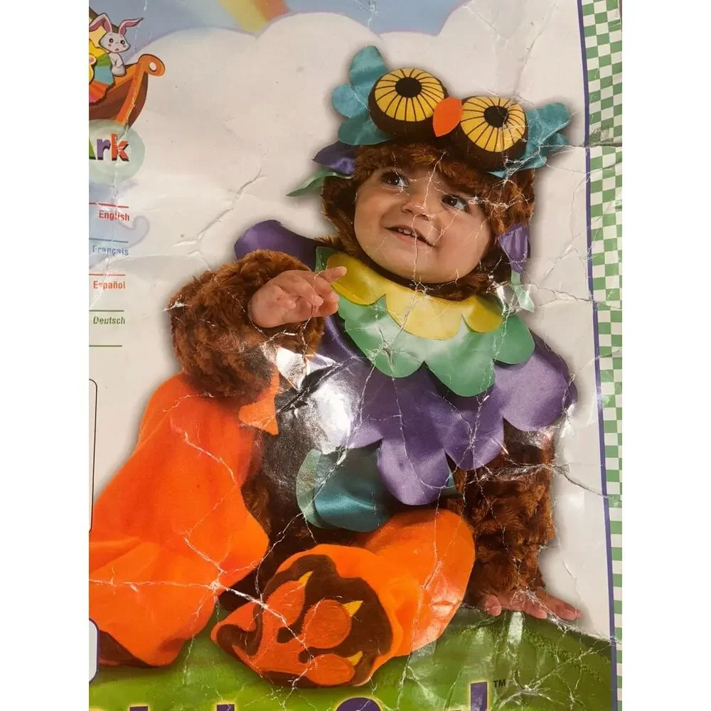 Rubies Infant Boys & Girls Plush Brown Owl Costume Noah's Ark Collection 6-12m - Picture 3 of 8